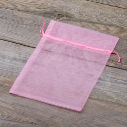 Organzaposer 40 x 55 cm - lyserød Pink tasker