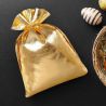 Metallisk glans poser 12 x 15 cm - guld Guldposer