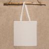 Bomuld Taske 38 x 42 cm med lange håndtag - natur Klare naturlige poser