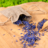 Naturlige hørposer af linned 9 x 12 cm Lavendel og tørret duft