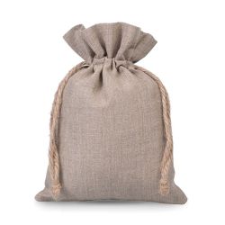 Naturlig linned taske 30 x 40 cm Poser med hurtig og nem lukning