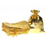 Metallisk glans poser 13 x 18 cm - guld Poser til særlige lejligheder