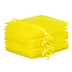 Organzaposer 7 x 9 cm - gul Påske