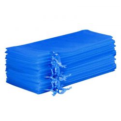 Organzaposer 16 x 37 cm - blå Indretning