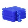 Organzaposer 22 x 30 cm - blå Store poser 22x30 cm