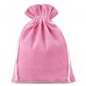 Veloursposer 12 x 15 cm - lyserød Pink tasker