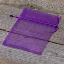Organzaposer 11 x 14 cm - lilla mørk Lavendel og tørret duft