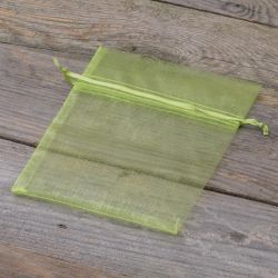 Organzaposer 12 x 15 cm - grøn Mellemstore poser