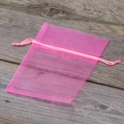 Organzaposer 9 x 12 cm - lyserød Poser til særlige lejligheder