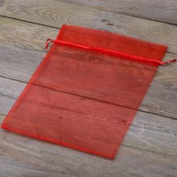 Organzaposer 30 x 40 cm - rød Poser med hurtig og nem lukning