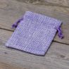 Juteposer 8 x 10 cm - lys violet Lavendel og tørret duft