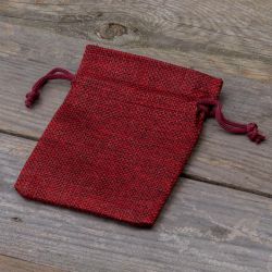 Juteposer 9 x 12 cm - maroon Juleposer