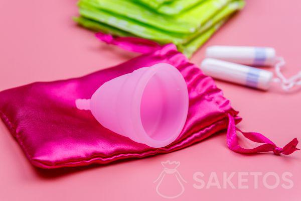 Subtil satinpose til hygiejnebind, tamponer eller menstruationskopper