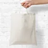 Bomuld Taske 38 x 42 cm med korte håndtag - natur Beklædning og undertøj