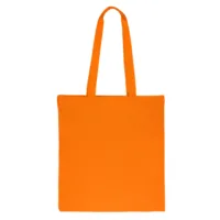 Bomuld Taske 38 x 42 cm med lange håndtag - orange Orange poser