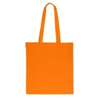 Bomuld Taske 38 x 42 cm med lange håndtag - orange Orange poser