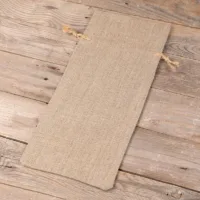 Sæk af naturlærred 16 x 37 cm Mørke naturlige poser