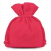 Bomuldsposer 12 x 15 cm - rød Små poser 12x15 cm