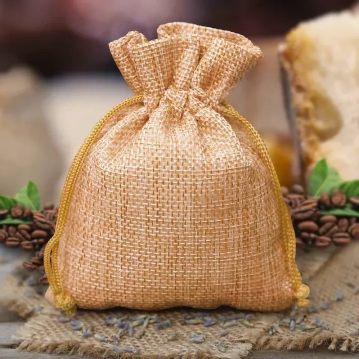 Juteposer 13 x 18 cm - lys brun Halloween