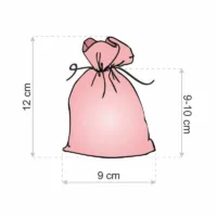 Juteposer 9 x 12 cm - grå Baby Shower