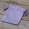 Juteposer 9 x 12 cm - lys violet Påskeposer