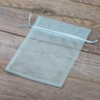 Organzaposer 15 x 20 cm - blå Den hellige dåb