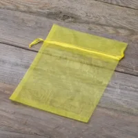 Organzaposer 15 x 20 cm - gul Påske