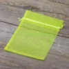 Organzaposer 15 x 20 cm - neongrøn Mellemstore poser