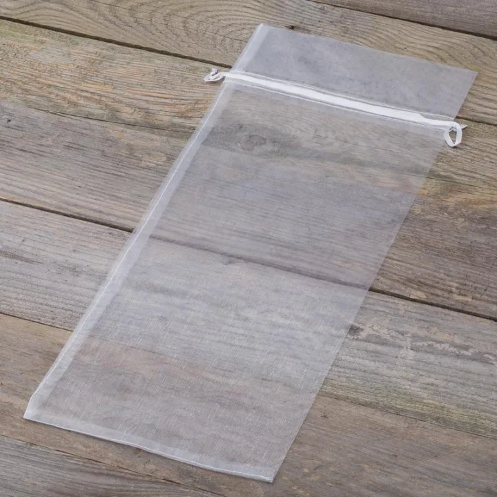 Organzaposer 16 x 37 cm - hvid Indretning