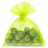 Organzaposer 10 x 13 cm - neongrøn Grønne poser