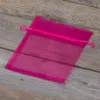 Organzaposer 12 x 15 cm - fuchsia Påske