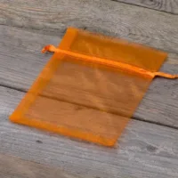 Organzaposer 12 x 15 cm - orange Halloween