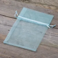 Organzaposer 13 x 18 cm - blå Påske