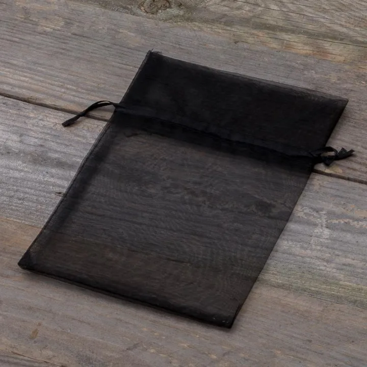 Organzaposer 13 x 18 cm - sort Halloween