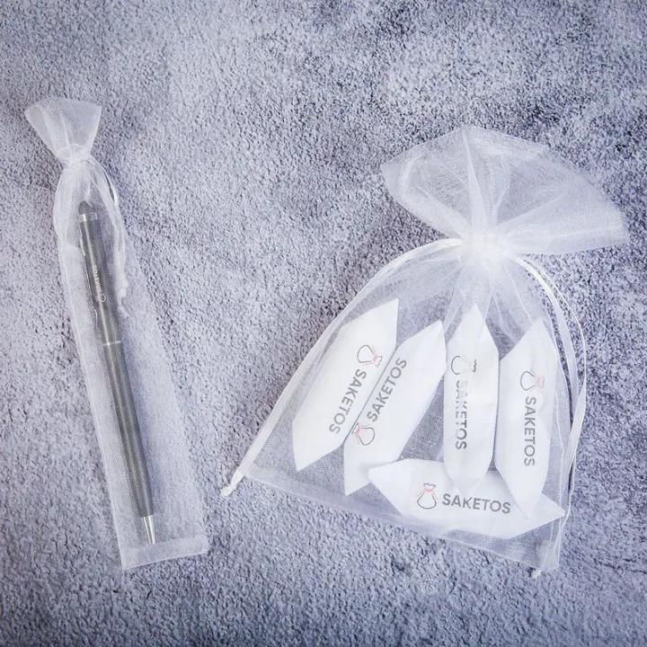 Organzaposer 3,5 x 19 cm - hvid Indkøb og opbevaring i køkkenet