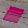 Organzaposer 8 x 10 cm - fuchsia For børn