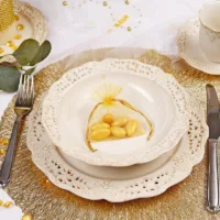 Organzaposer 8 x 10 cm - guld Små poser 8x10 cm