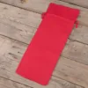 Bomuldsposer 16 x 37 cm - rød Røde poser
