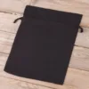 Bomuldsposer 22 x 30 cm - sort Bomuldsposer