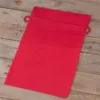 Bomuldsposer 30 x 40 cm - rød Røde poser