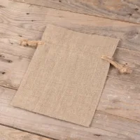 Linnedposer - naturfarvet 15 x 20 cm Poser med hurtig og nem lukning