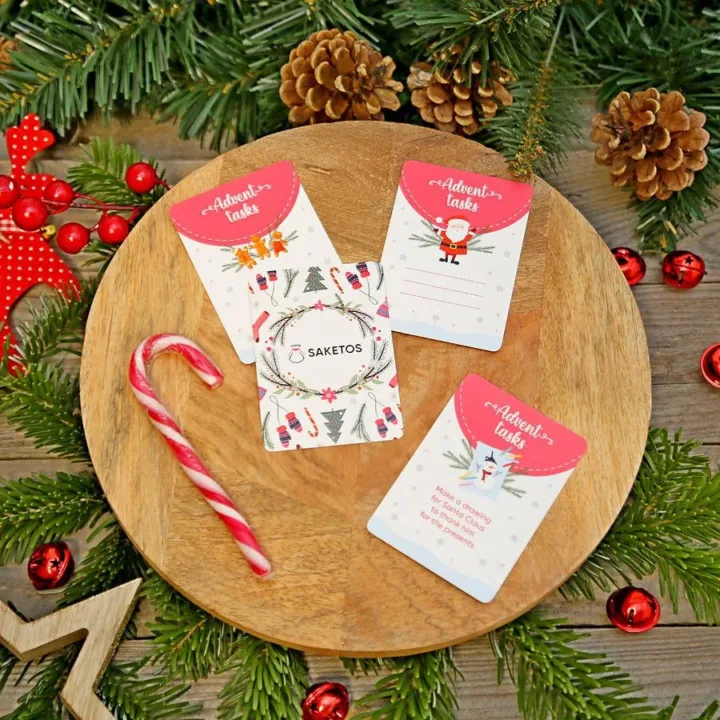 Aktivitetskort til adventskalenderen (EN) DIY - kreative kits