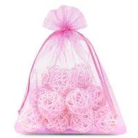 Organzaposer 30 x 40 cm - pink Beskyttelse af druer