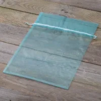 Organzaposer 40 x 55 cm - blå Frugtposer