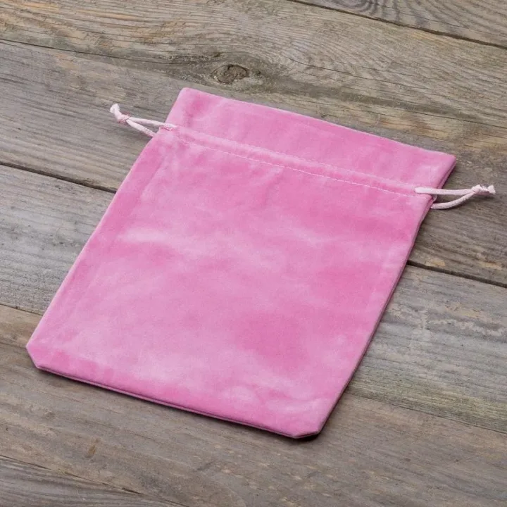 Veloursposer 15 x 20 cm - lyserød For børn