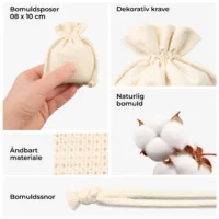 Hvilken lavendelpose skal du vælge til tørrede blomster? Vi sammenligner tomme lavendelposer fra Saketos 73