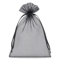 10 stk. Organzaposer 15 x 20 cm - sort 5