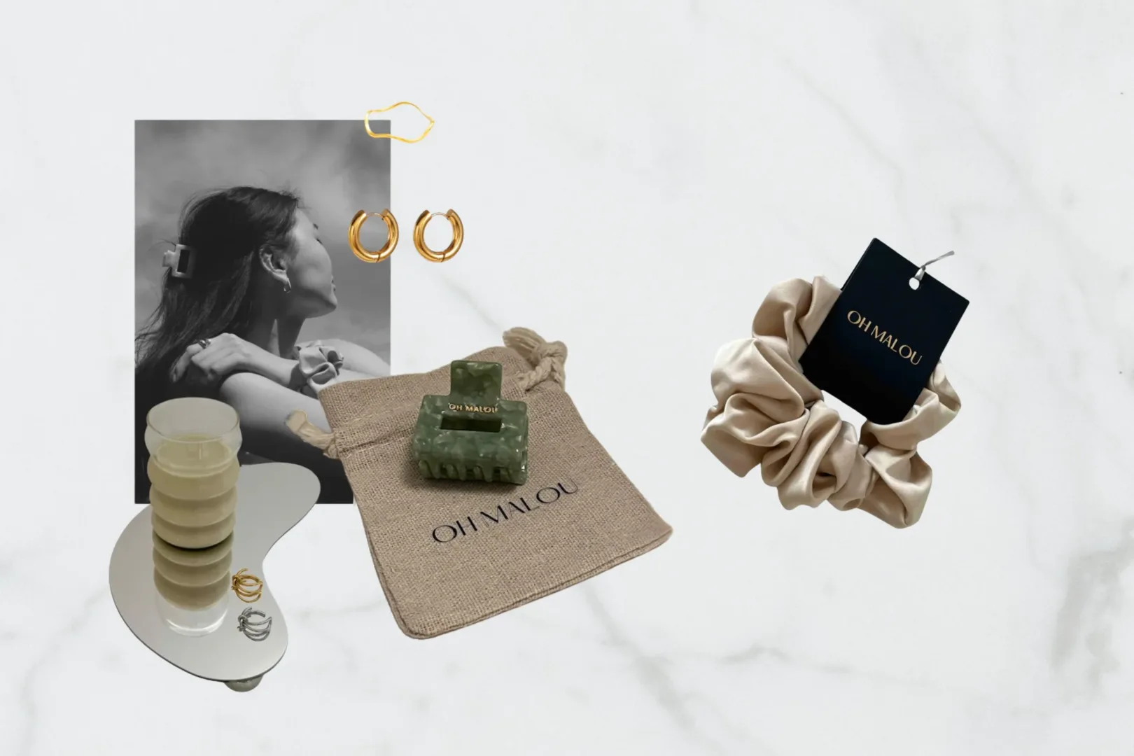 Samarbejde mellem OH MALOU og Saketos - personlige emballager til premium tilbehør der fremhæver brandets identitet 1