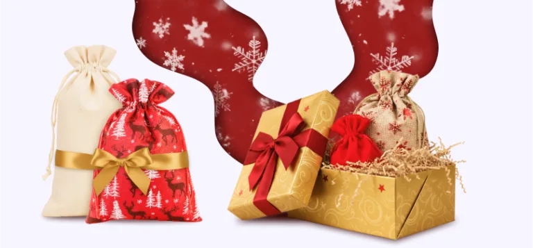 Julegaveposer - unikke stofposer til dine gaver 88 Julegaveposer