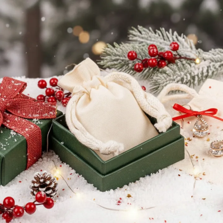 Julegaveposer - unikke stofposer til dine gaver 103 Juleposer af bomuld